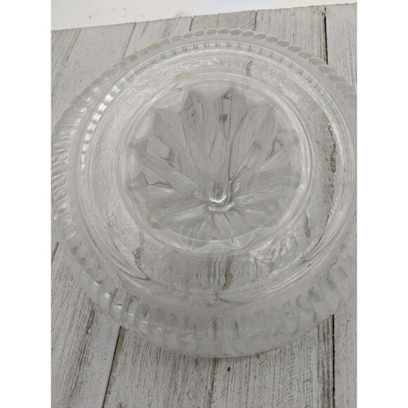 Vintage #4 Ribbed Glass Juicer Reamer 6" Diameter with Handle & Pour Spout - Picture 6 of 6